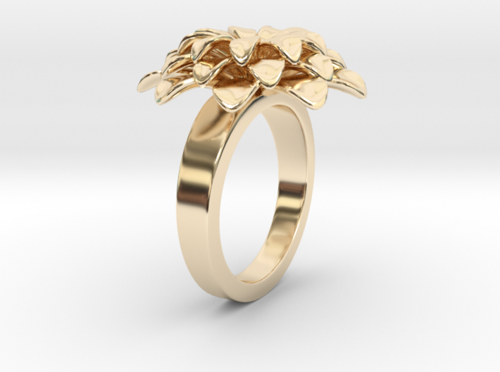 Bloom E Ring 3d printed
