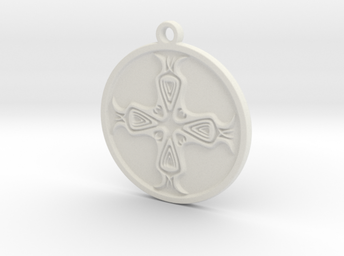 Abstract pendant 3d printed