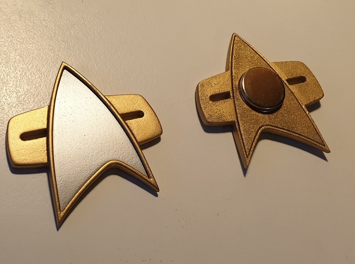 STAR TREK - Keychain 3D Communicator Badge X4 - Abysse Corp