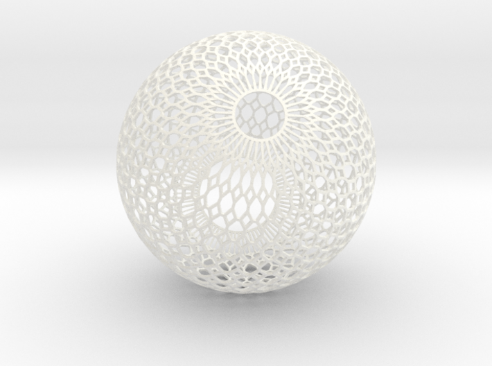 Lampshade (Ikebana-1 Honeycomb Wireframe) 3d printed 