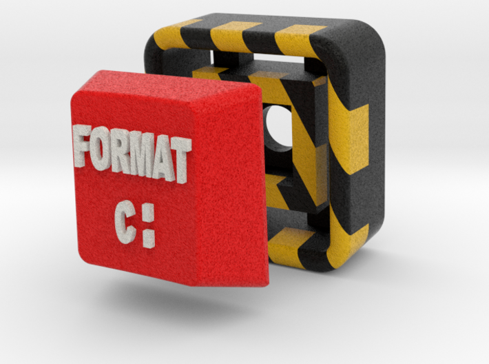Full Color Key of Format PC 3d printed 