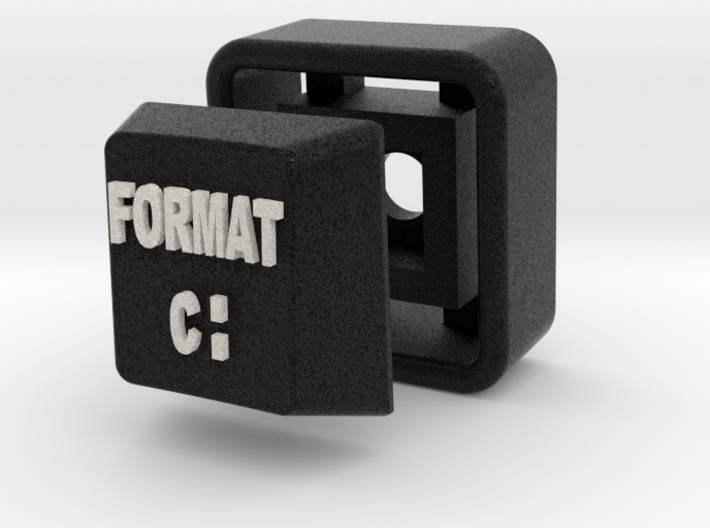 Black and White Color Key of Format PC 3d printed 
