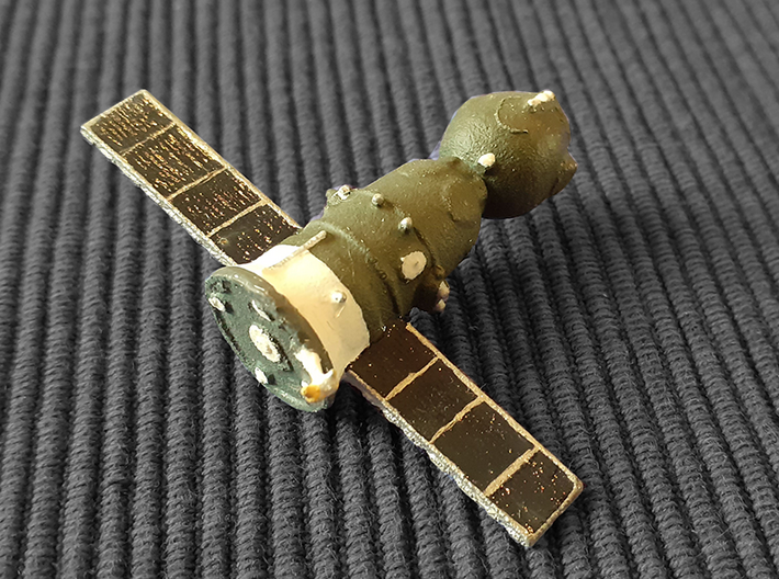 1/72 Soyuz MS 3d printed 1/200 model by Marcus E.