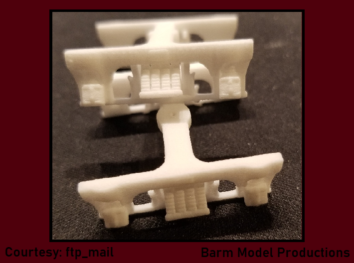 LIRR T-54 Truck (Two Pack HO) 3d printed 