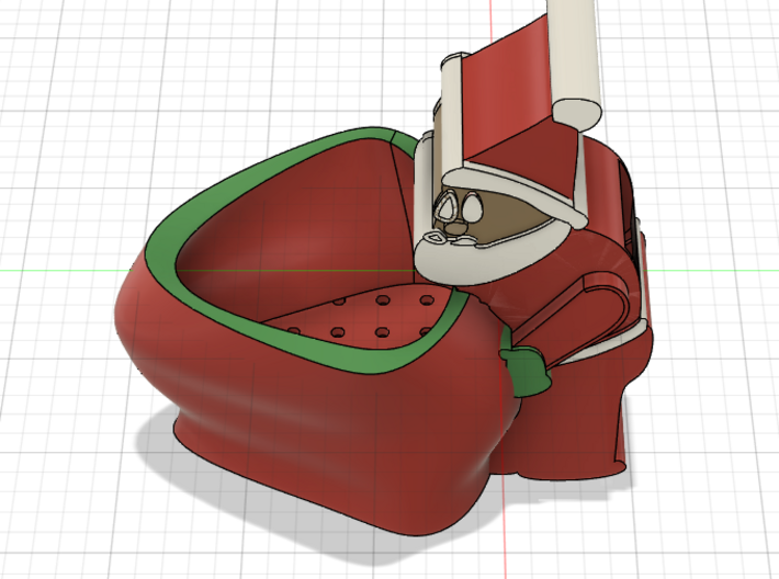 Santa self watering plant pot 3d printed What you have been looking for