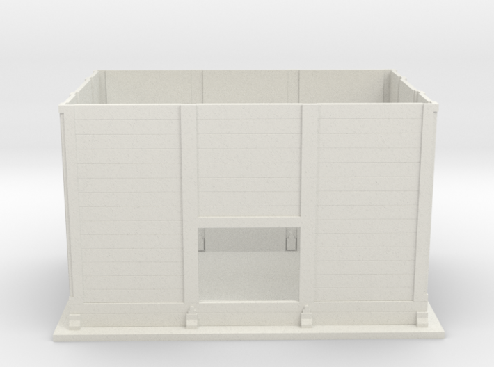 Concrete lineside hut 3d printed