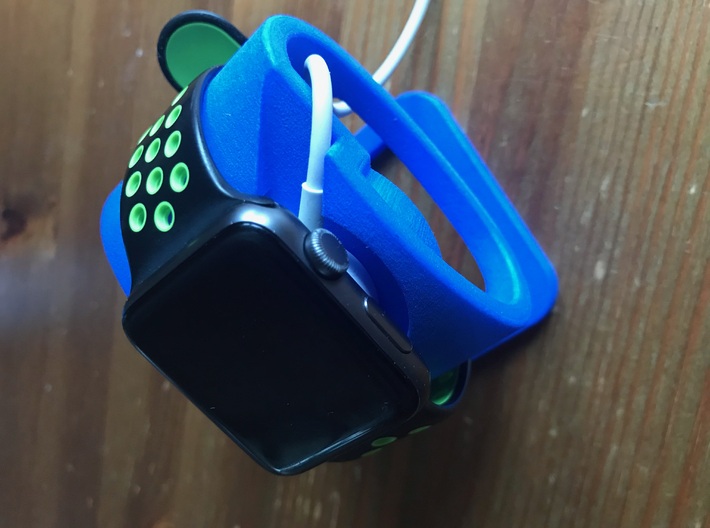 3D Print Smart Watch Stand v2 3d printed with Apple Watch