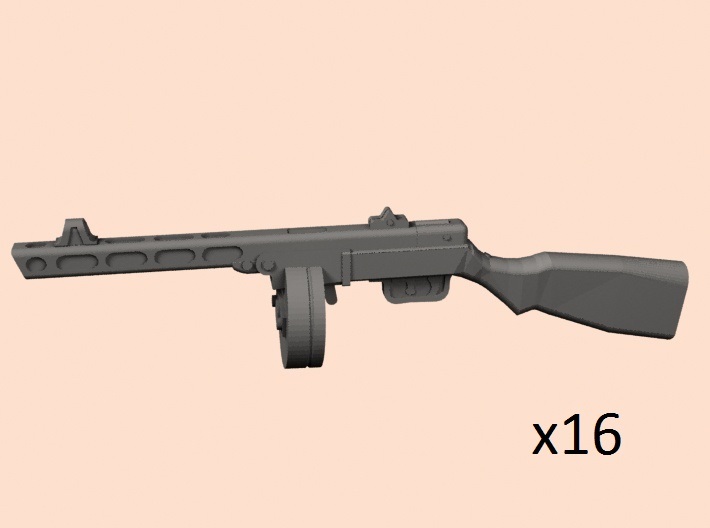 1/24 PPSh-41 machine gun 3d printed