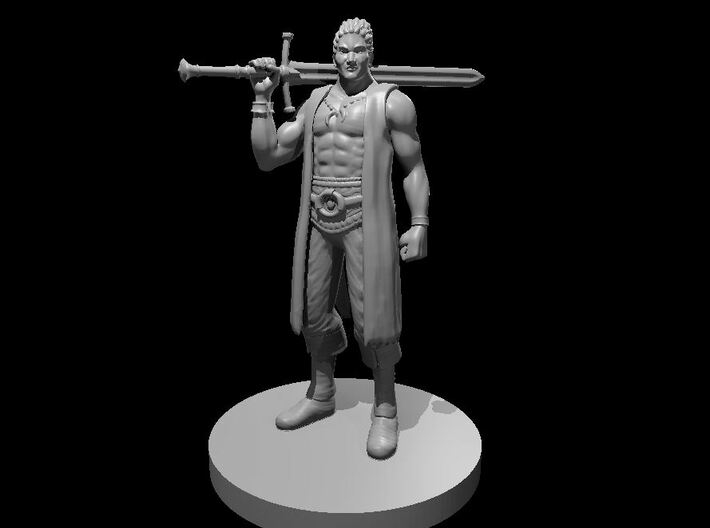 Human Male Heavy Pirate 3d printed