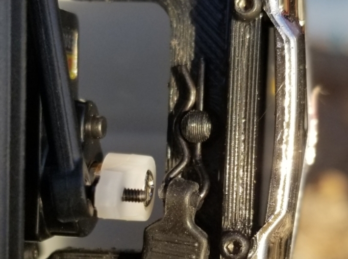 Axial SCX24 C10 Hidden body pin/ Bumper lift kit 3d printed 