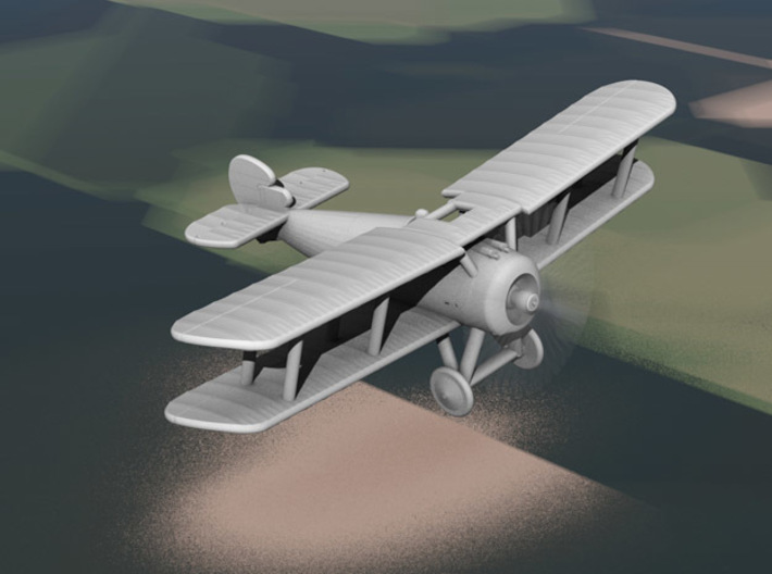 Sopwith Snipe (early, various scales) 3d printed Computer render of 1:144 Sopwith Snipe