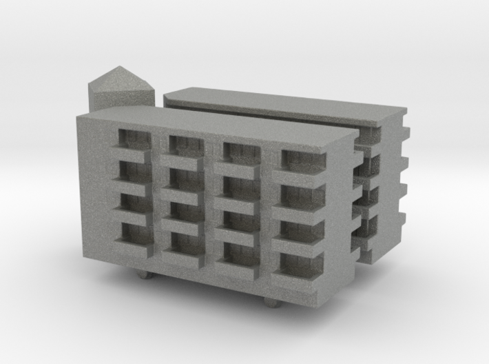 Residential Complex 1/700 3d printed