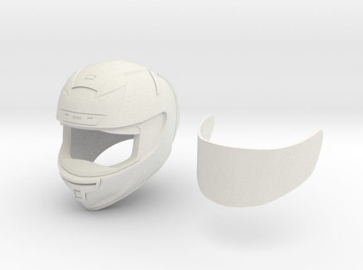 Type Sh motorcycle helmet - 1/4 3d printed