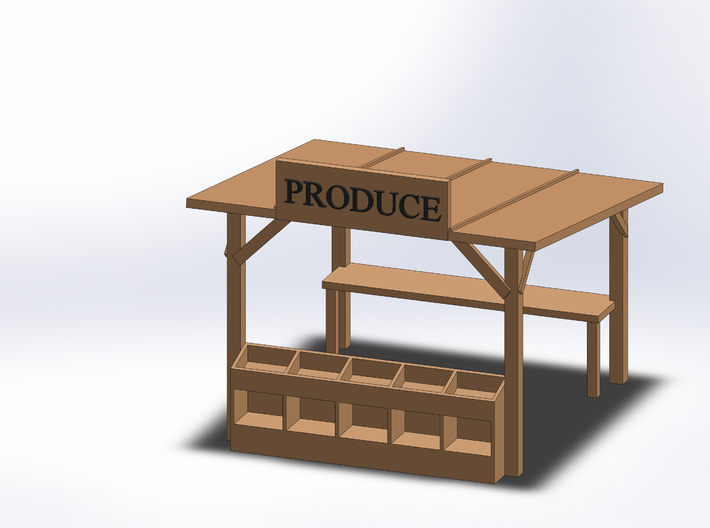 PRODUCE STAND 3d printed