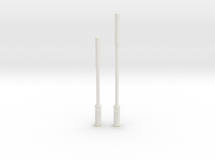 Small Cell Wireless Network Poles 1/64th Scale 3d printed