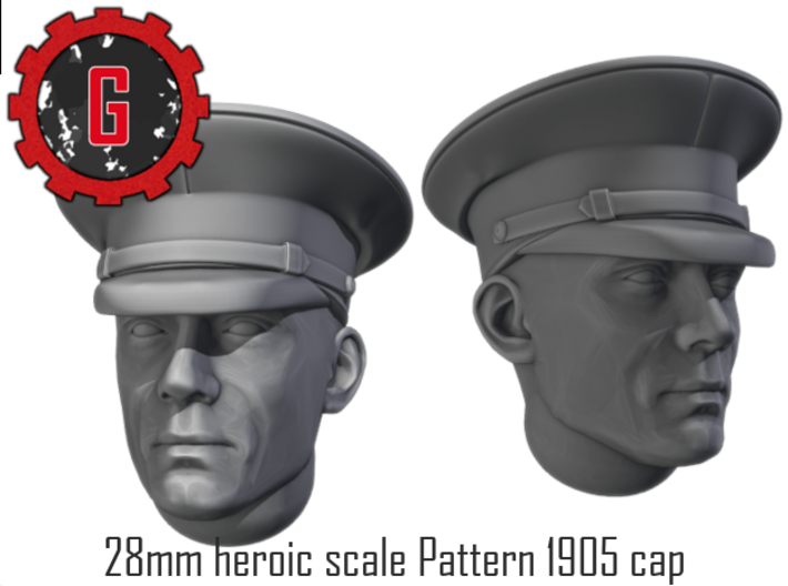 28mm heroic scale P05 peak caps 3d printed