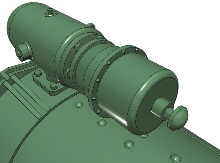 1/16 Forward Torpedo Tubes for PT Boats 3d printed 