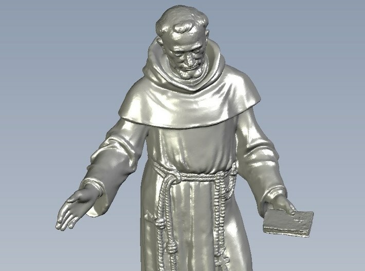 1/18 scale Catholic priest monk figure A 3d printed 
