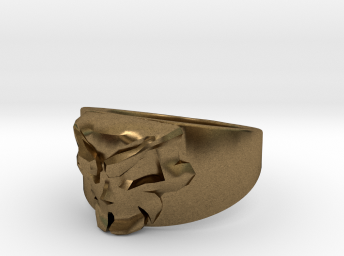 Skull Ring Size 10 3d printed