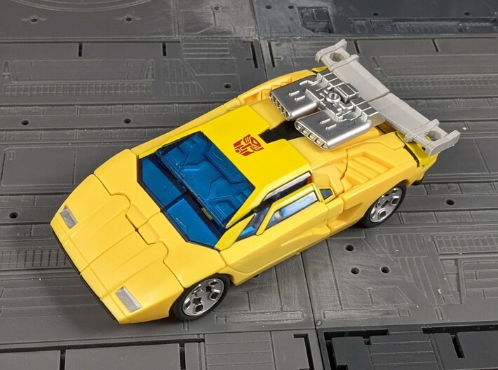 TF Earthrise Sunstreaker Spoiler with 5mm ports 3d printed 