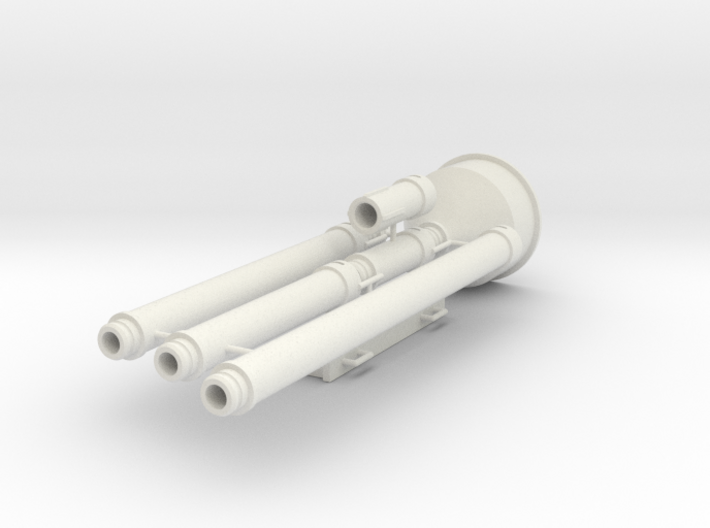 Tremie pipe set for 1500mm piles - scale 1/50 3d printed
