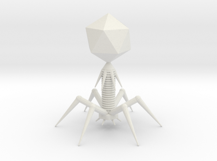 Bacteriophage 3d printed 
