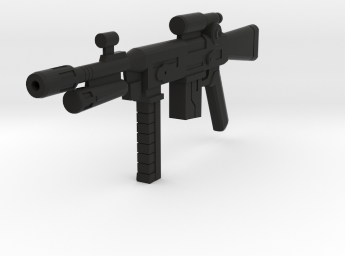 Single 1/12 assault rifle grenade launcher 3d printed