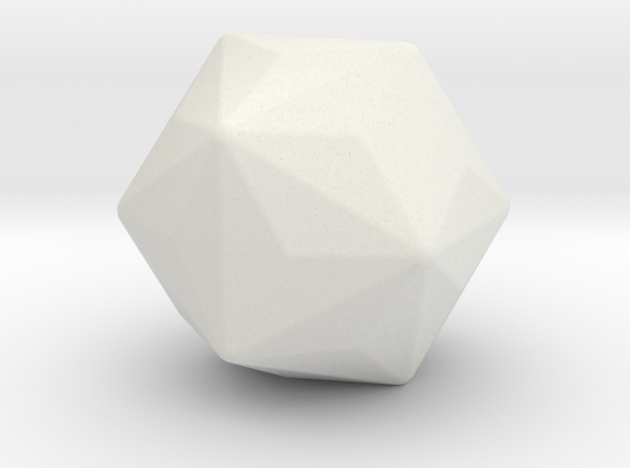 Triakis Icosahedron - 1 Inch - Round V2 3d printed