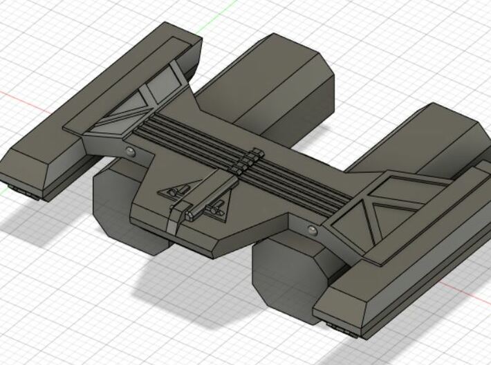 Lyran Transport Tug 3d printed Assembled