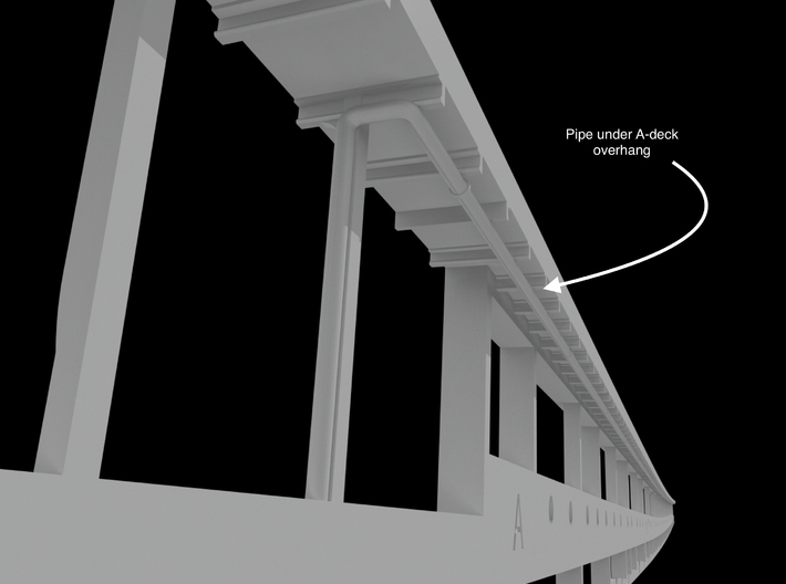 Titanic Photo-Etch Framework - Scale 1:200 3d printed 