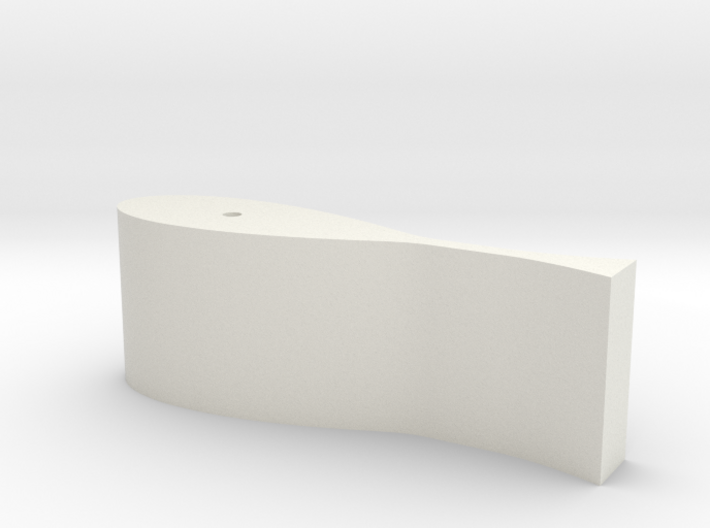 4.5 in² Rudder For 1.25&quot; Prop Single Rudder Ships 3d printed