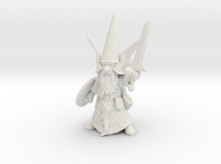 12&quot; Guardin'Gnome with Sword 3d printed