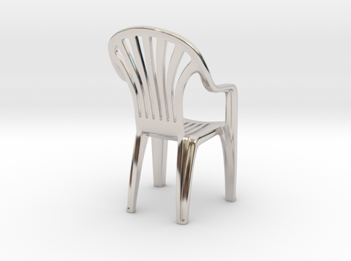 Plastic chair Pendant/miniature (37mm) 3d printed