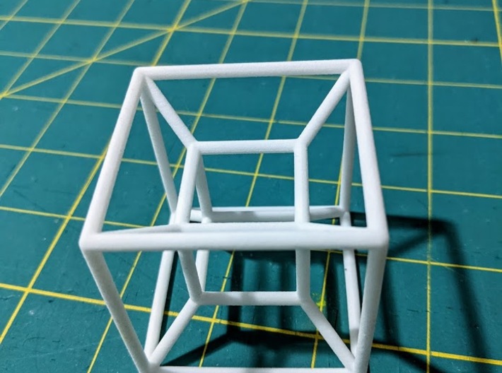 Tesseract 3d printed 
