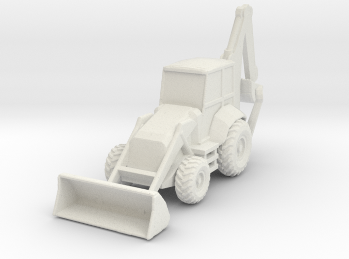 CAT 450 Backhoe 1/87 3d printed 