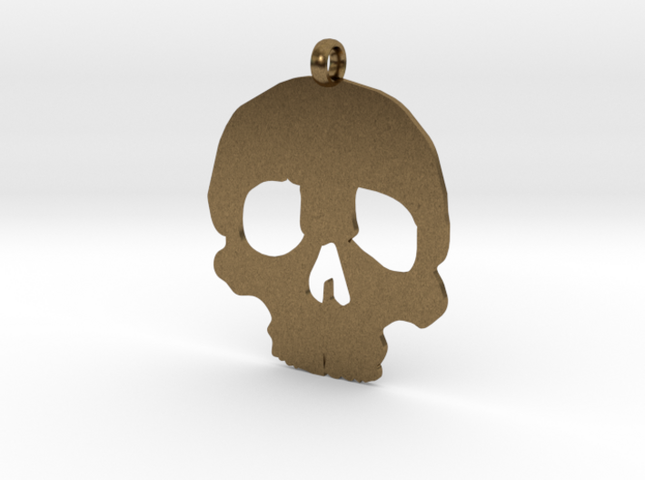 Skull necklace charm 3d printed