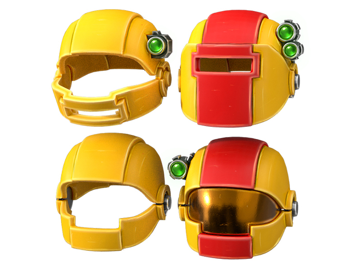 helmet Model 43 Imperial Red yellow fists General 3d printed 