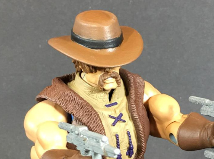 CowBoy hat for classics action figures 3d printed 