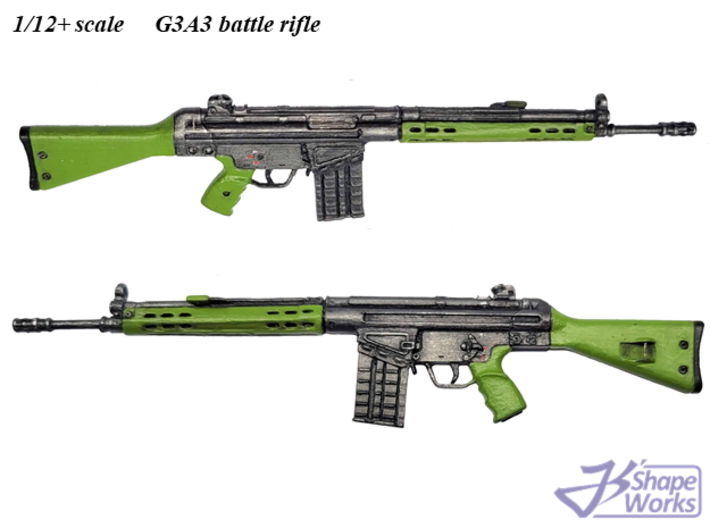 1/12+ G3A3 battle rifle 3d printed