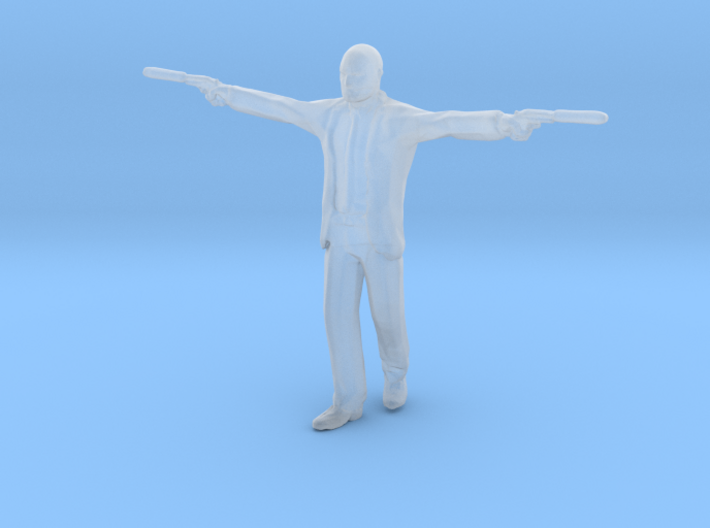 Hitman with 2 guns 1/60 miniature for games andRPG 3d printed