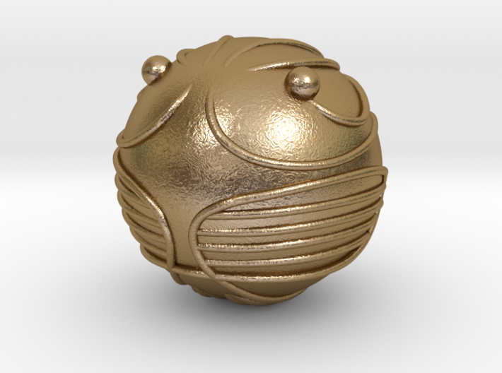 The Golden Snitch (14K GOLD) 3d printed
