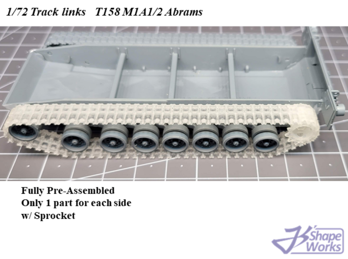 1/72 M1 Abrams T158 track 3d printed 