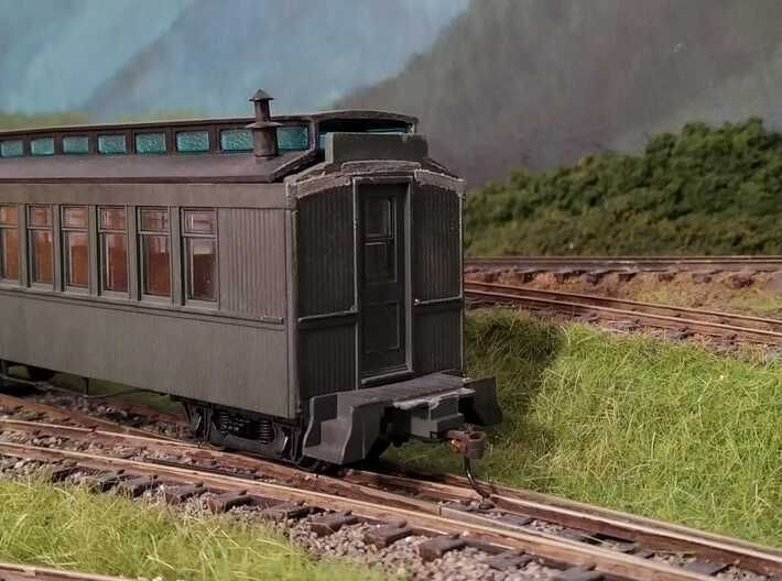 On30 Closed Vestibule End w Windows 3d printed Required modification to Bachmann carriage.