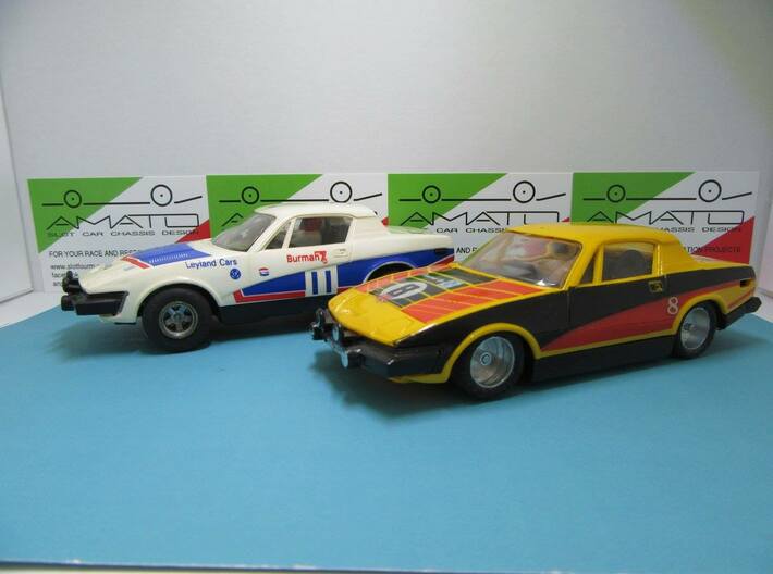 Chassis for Scalextric Triumph TR7 3d printed 