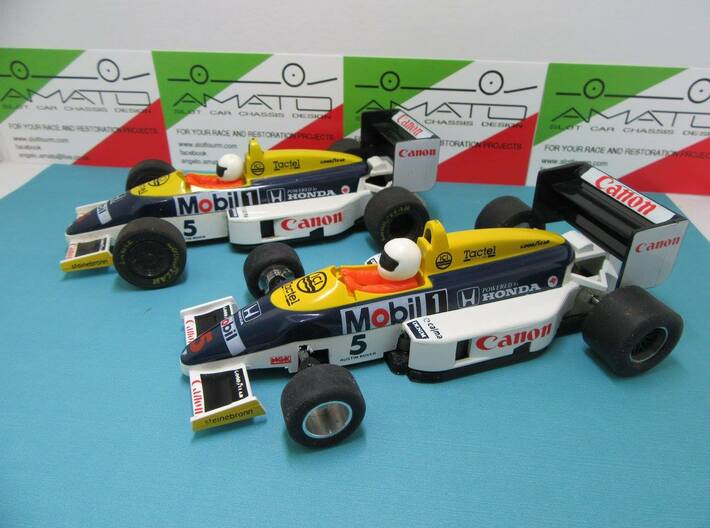 Chassis for Scalextric Honda FW11 (F1) 3d printed 