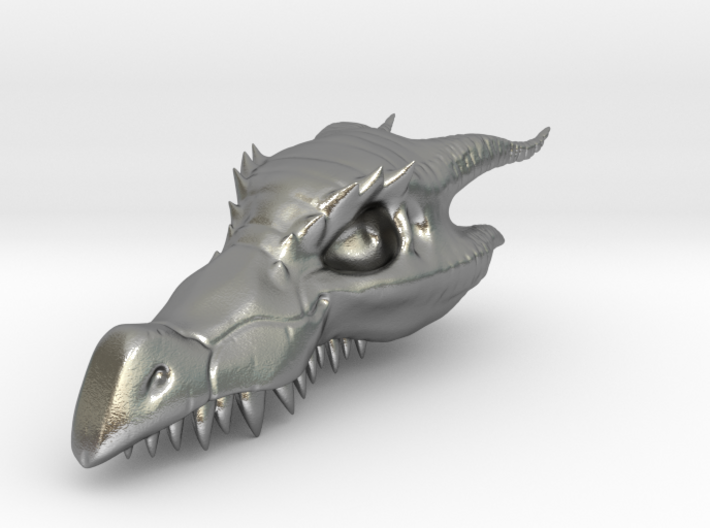 Dragon Skull Pendant - 3DKitbash.com 3d printed