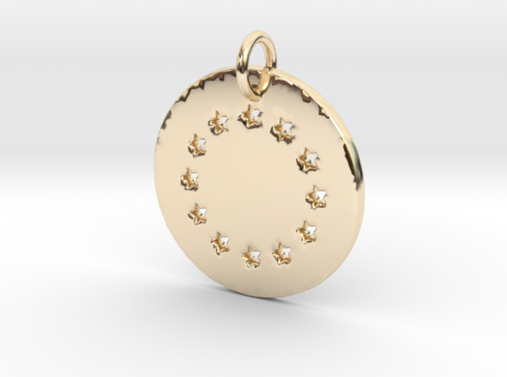 The circle of the stars Pendant- Makom Jewelry 3d printed