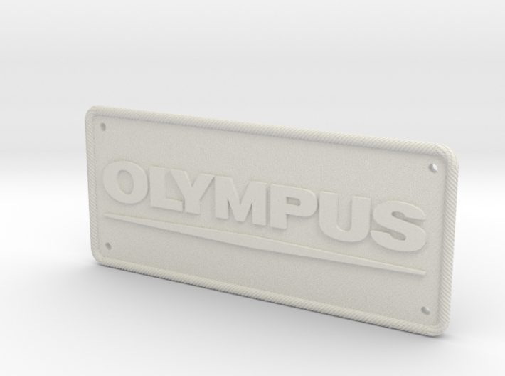 Olympus Camera Patch Textured - Holes 3d printed 