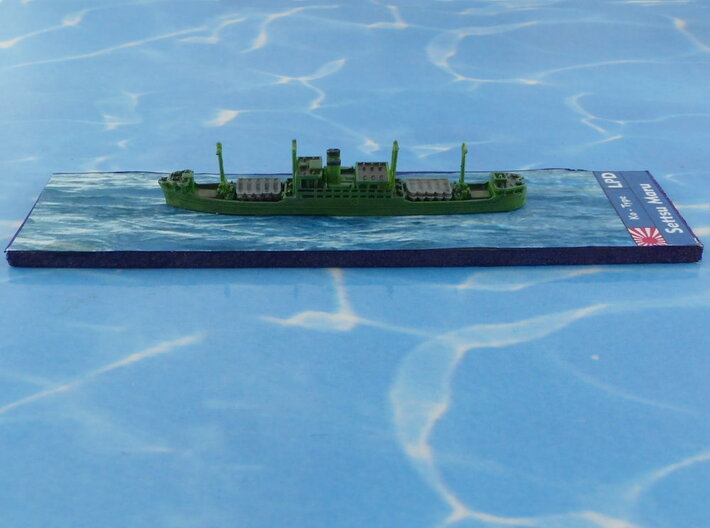 IJA Settsu Maru Landing Craft Depot Ship 1/2400 3d printed w/o Base