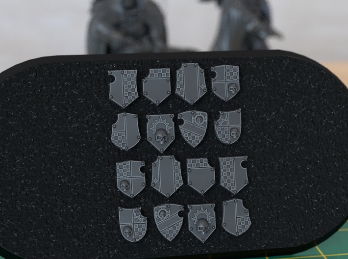 accessory Model 9 General Small shield seal  3d printed 
